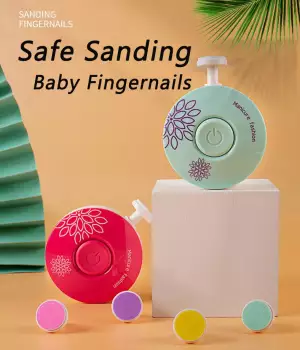 Coupe-ongles électrique pour bébé, polisseuse à ongles pour enfant, kit de soins pour bébé, ensemble de manucure, facile à couper, coupe-ongles pour nouveau-né 12