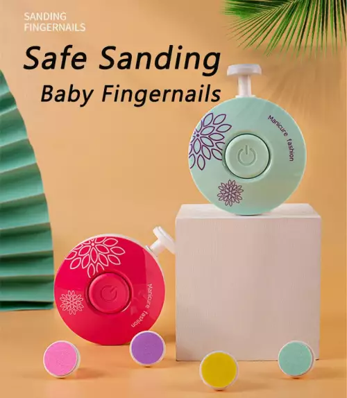 Coupe-ongles électrique pour bébé, polisseuse à ongles pour enfant, kit de soins pour bébé, ensemble de manucure, facile à couper, coupe-ongles pour nouveau-né 12