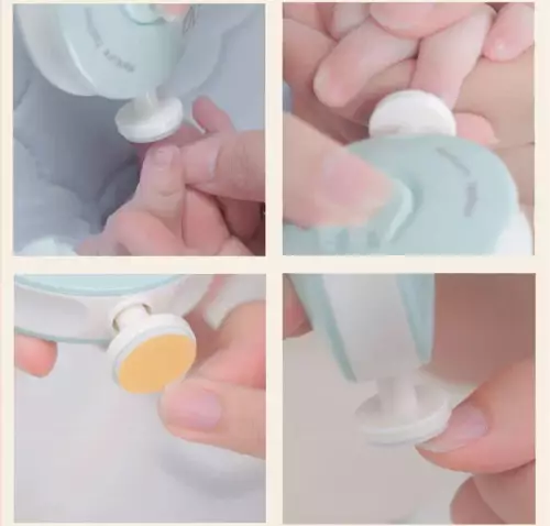 Coupe-ongles électrique pour bébé, polisseuse à ongles pour enfant, kit de soins pour bébé, ensemble de manucure, facile à couper, coupe-ongles pour nouveau-né 2