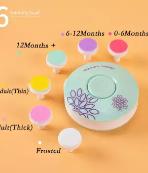 Coupe-ongles électrique pour bébé, polisseuse à ongles pour enfant, kit de soins pour bébé, ensemble de manucure, facile à couper, coupe-ongles pour nouveau-né 9