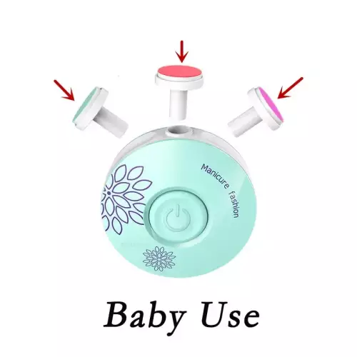Coupe-ongles électrique pour bébé, polisseuse à ongles pour enfant, kit de soins pour bébé, ensemble de manucure, facile à couper, coupe-ongles pour nouveau-né 4