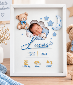 Cadre naissance nounours