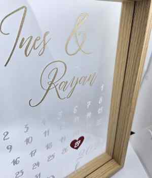 Cadre vitrine de date de rencontre personnalisé 💕