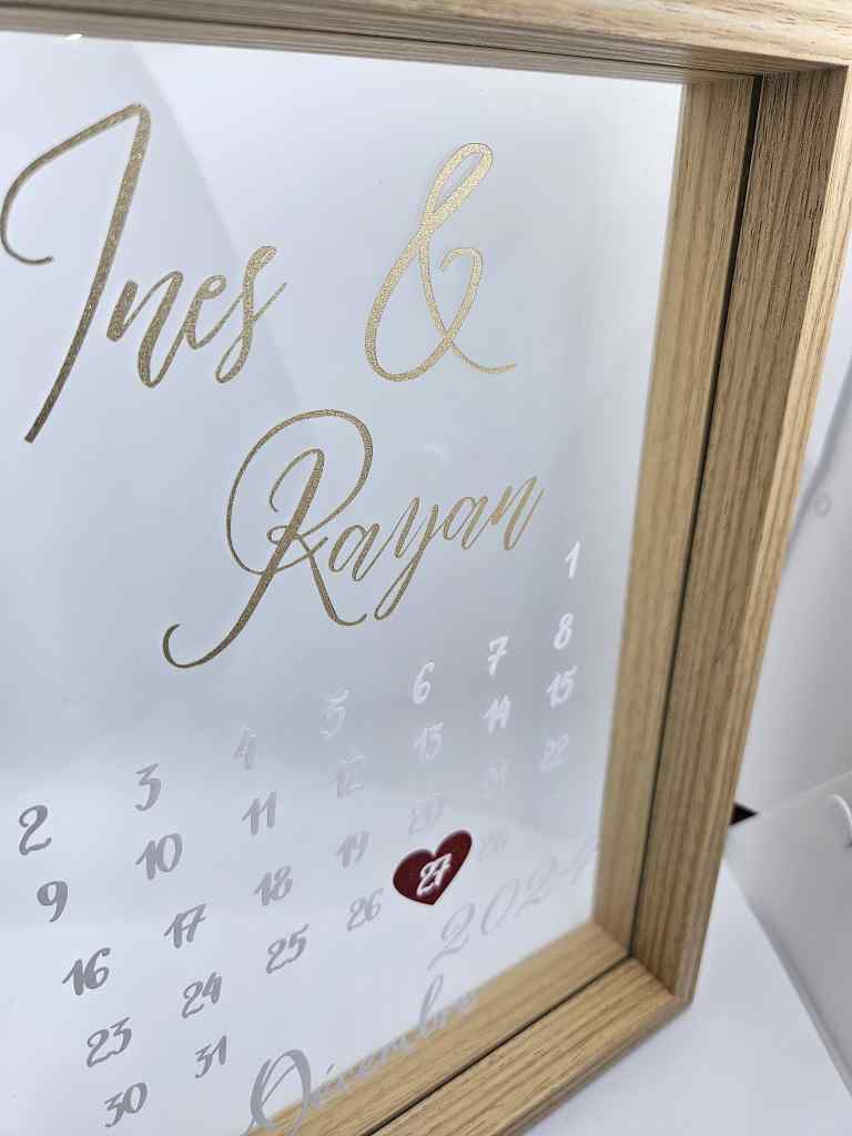 Cadre vitrine de date de rencontre personnalisé 💕
