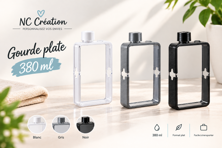 Bouteille d’eau portable 380 ml – personnalisable