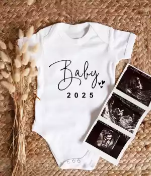 Body bébé en coton – Tenue pour annonce de grossesse