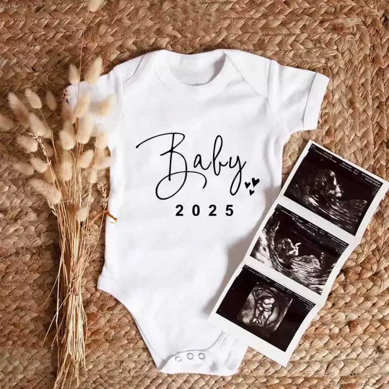 Body bébé en coton – Tenue pour annonce de grossesse