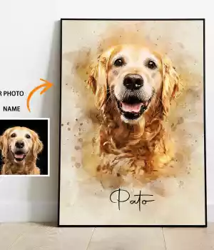 Portrait personnalisé de chien ou chat à partir d’une photo